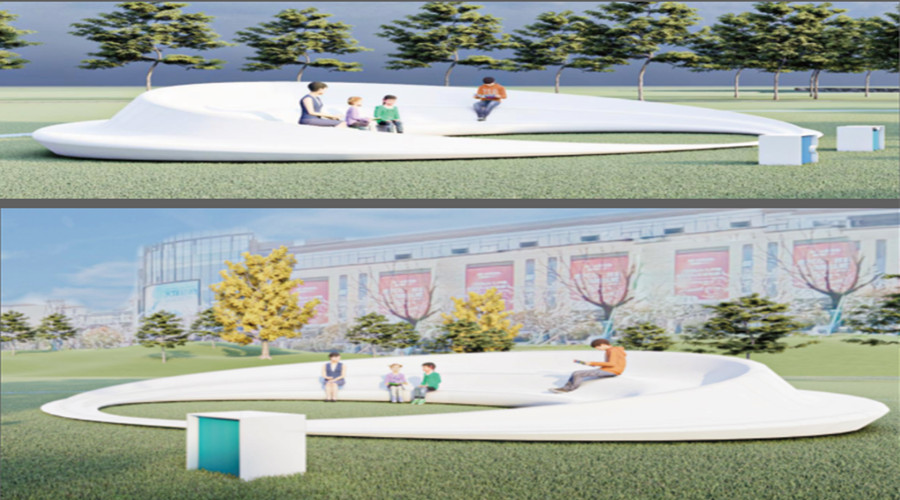 浙江寧波GRC坐凳--飾紀(jì)上品GRC樹池坐凳項目