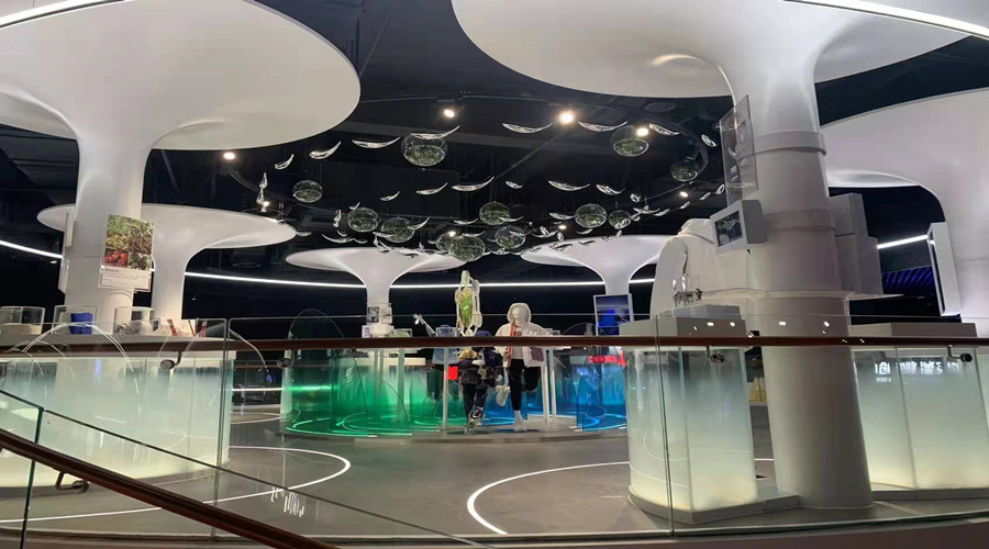 安踏會(huì)展中心博物館GRG柱子造型 安踏會(huì)展中心博物館GRG柱子造型