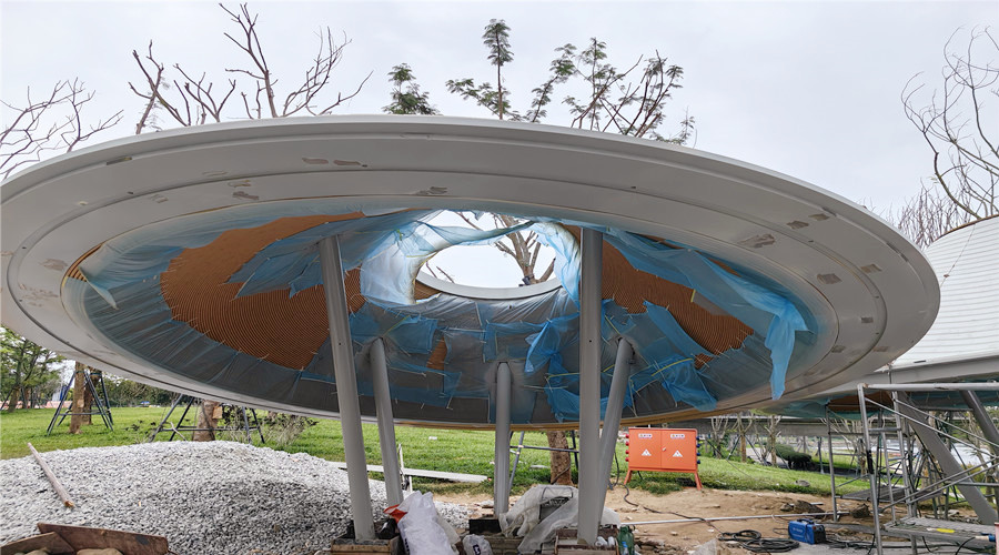 三亞海棠灣UHPC預(yù)制構(gòu)件遮陽立面掛板項目 三亞海棠灣UHPC預(yù)制構(gòu)件遮陽立面掛板項目