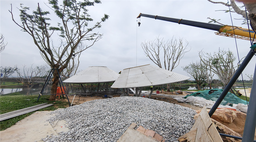 三亞海棠灣UHPC預(yù)制構(gòu)件遮陽立面掛板項目 三亞海棠灣UHPC預(yù)制構(gòu)件遮陽立面掛板項目