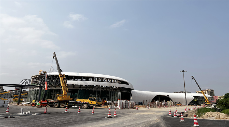 深圳沙田服務區(qū)GRC幕墻板項目 深圳沙田服務區(qū)GRC幕墻板項目