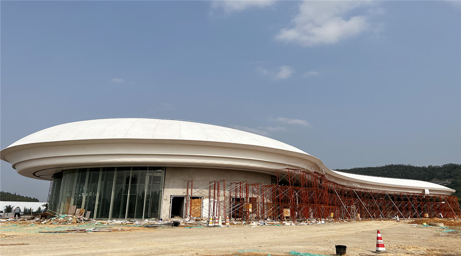 深圳沙田服務區(qū)GRC幕墻板項目 深圳沙田服務區(qū)GRC幕墻板項目