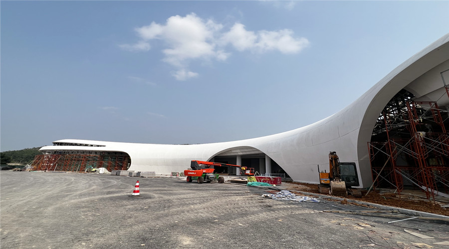 深圳沙田服務區(qū)GRC幕墻板項目 深圳沙田服務區(qū)GRC幕墻板項目