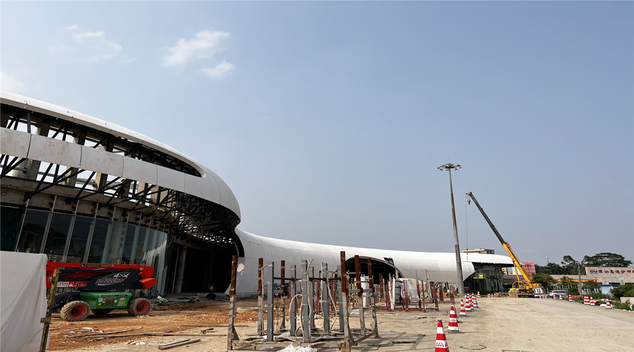 深圳沙田服務區(qū)GRC幕墻板項目 深圳沙田服務區(qū)GRC幕墻板項目