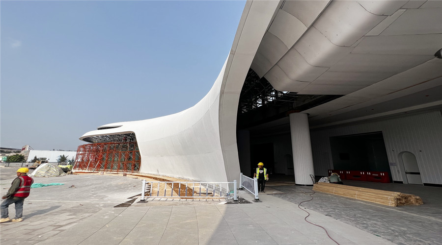 深圳沙田服務區(qū)GRC幕墻板項目 深圳沙田服務區(qū)GRC幕墻板項目