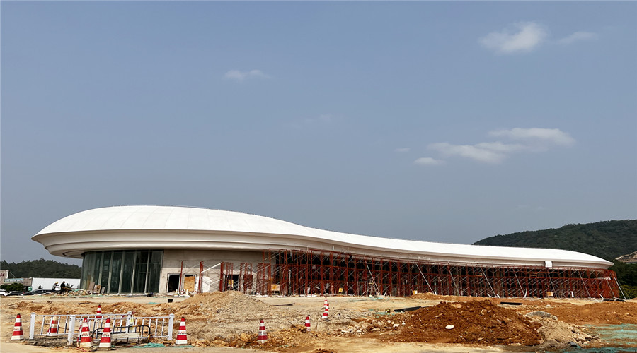 深圳沙田服務區(qū)GRC幕墻板項目 深圳沙田服務區(qū)GRC幕墻板項目