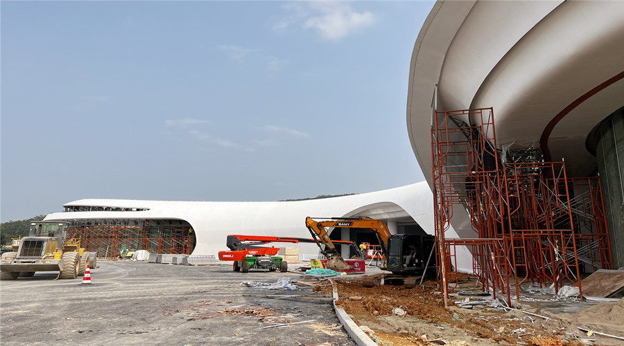 深圳沙田服務區(qū)GRC幕墻板項目 深圳沙田服務區(qū)GRC幕墻板項目