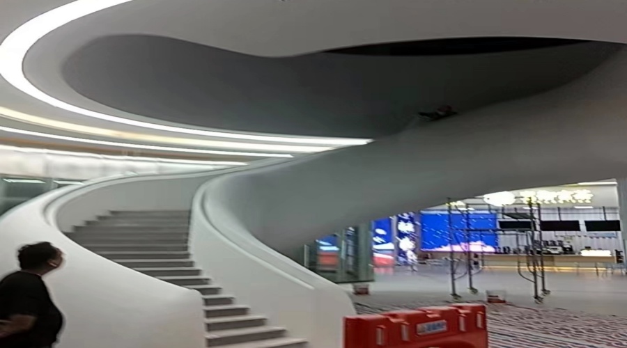 深圳沙田服務(wù)區(qū)GRG旋轉(zhuǎn)樓梯造型 深圳沙田服務(wù)區(qū)GRG旋轉(zhuǎn)樓梯造型